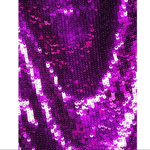 NEW Revolve NBD purple sequins mini dress - Picture 4 of 4